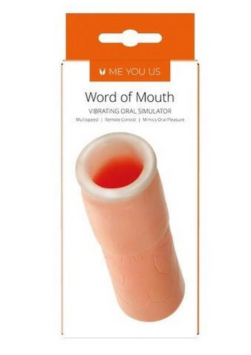 ME YOU US Word Of Mouth Vibrating Masturbator with Remote Control - Image 3