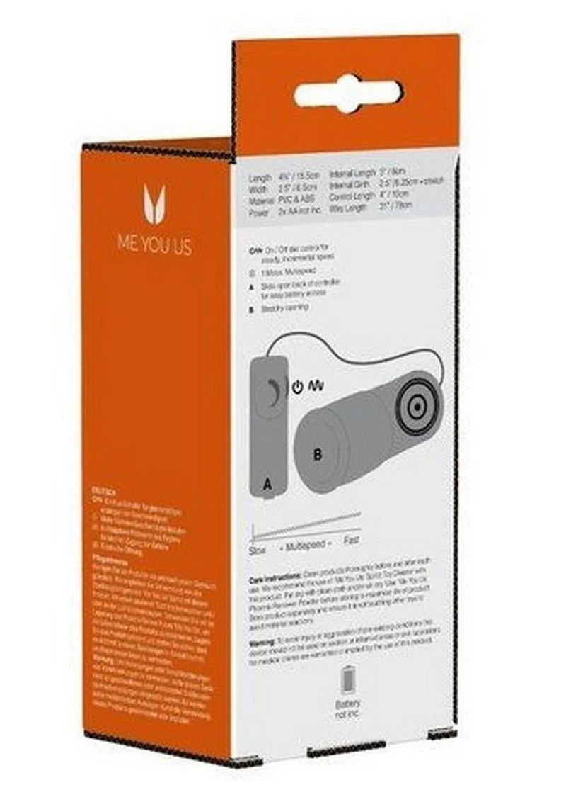 ME YOU US Word Of Mouth Vibrating Masturbator with Remote Control - Image 4