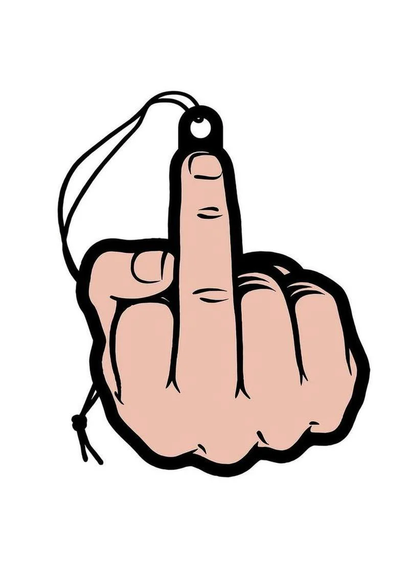 Middle Finger Air Freshener - Image 2
