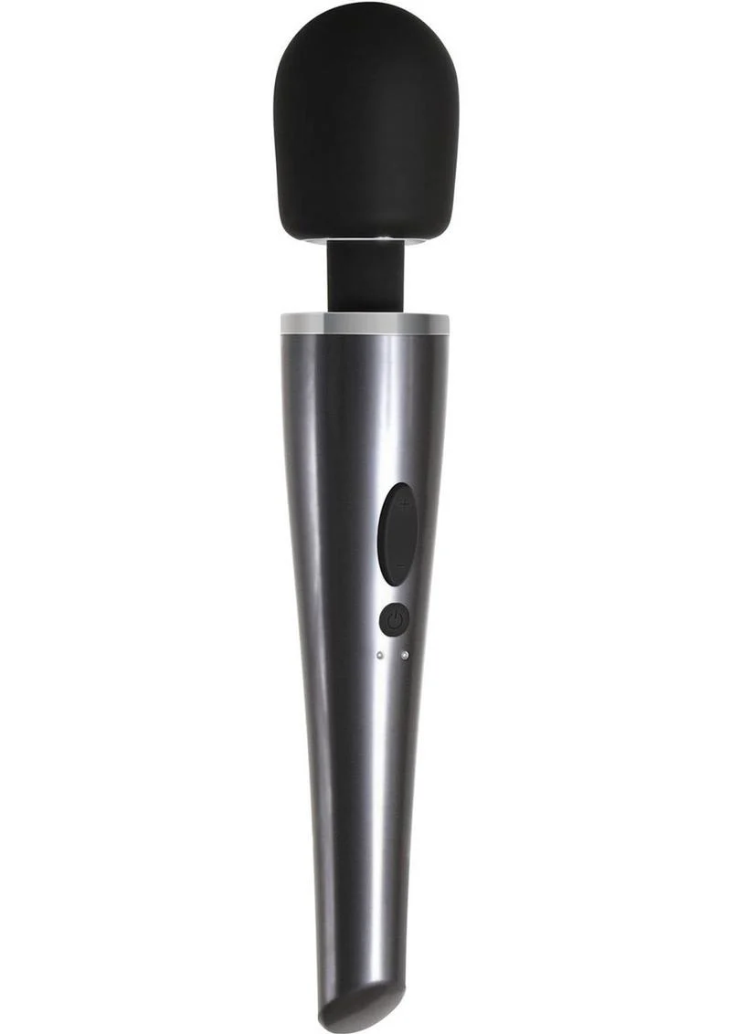 Mighty Metallic Wand Rechargeable Silicone Body Massager - Image 3