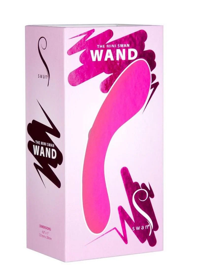 Mini Swan Wand Rechargeable Silicone Massager - Image 2