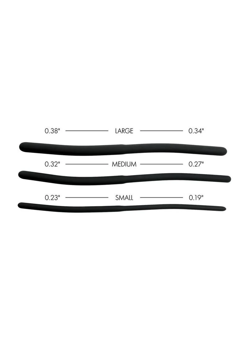 Mistress By Isabella Sinclaire Silicone Urethral Sound 3 Piece Trainer - Image 4