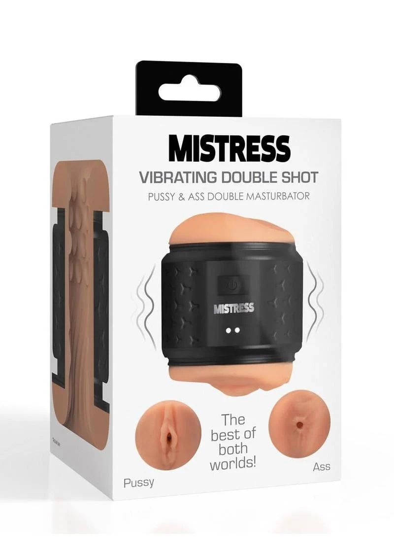 Mistress Vibrating Double Shot Pussy and Ass Rechargeable Masturbator - Image 2