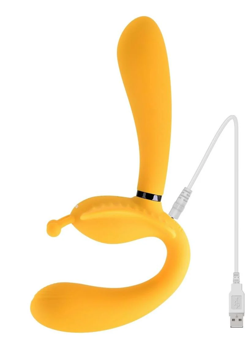 Monarch Silicone Rechargeable Triple Strapless Strap-On - Image 4