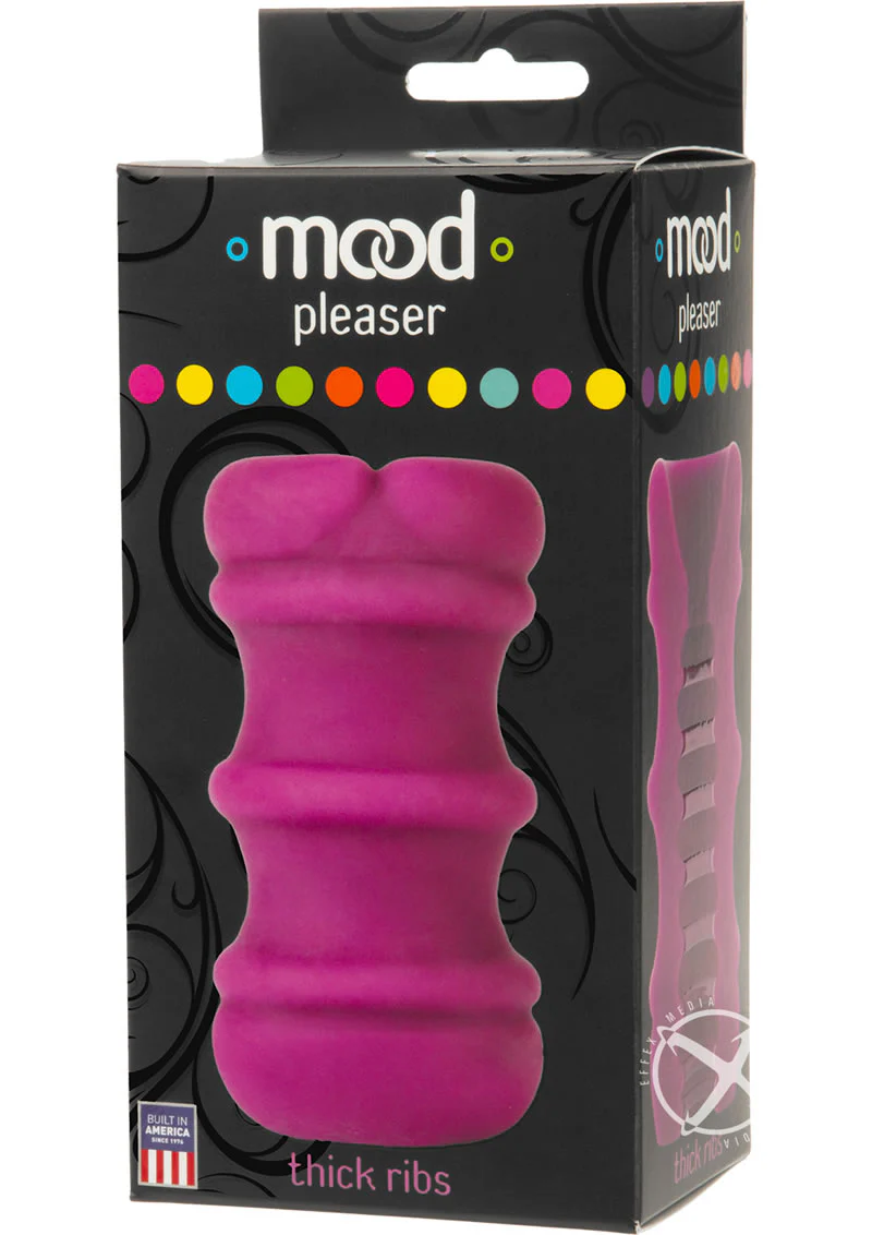 Mood Pleaser Thick Ribbed Ultraskyn Masturbator - Image 2