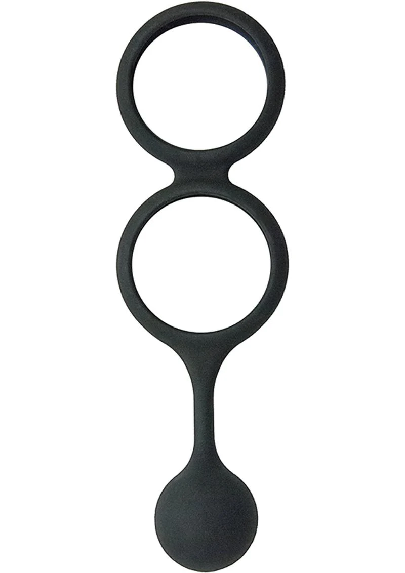 My Cock Ring Scrotum Ring with Weighted Ball Banger Silicone Cock Ring