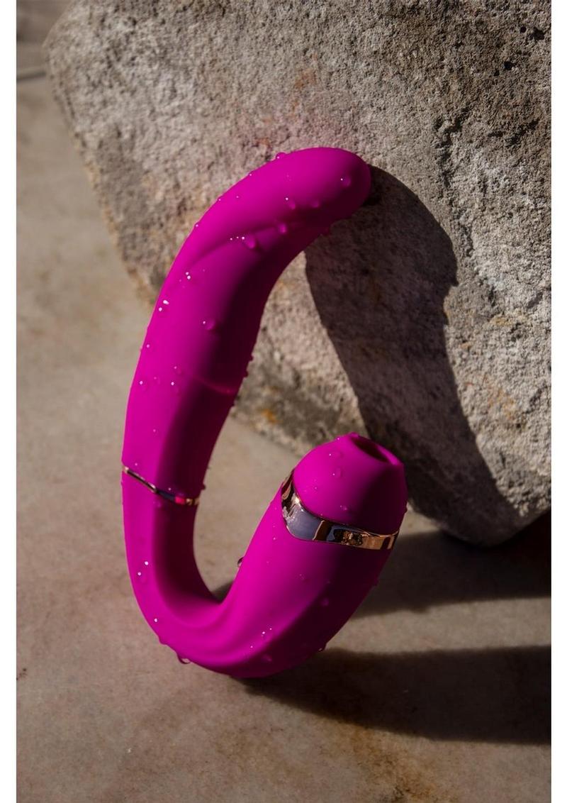 My G Rechargeable Silicone Double Stimulation Vibrator - Image 4