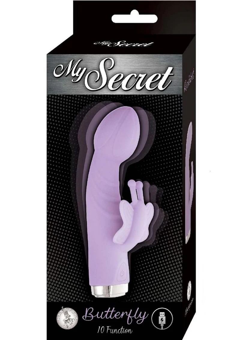 My Secret Butterfly Rechargeable Silicone Rabbit Vibrator - Image 3