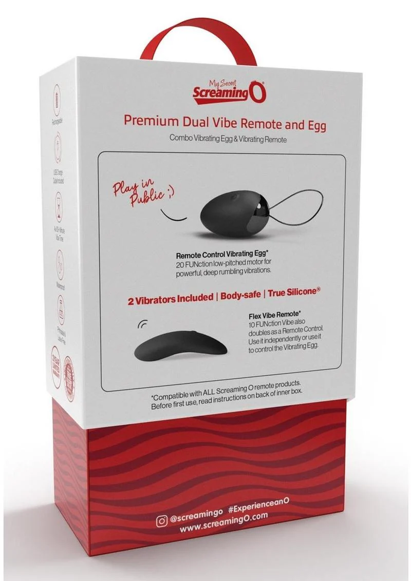 My Secret Screaming O Premium Dual Vibe Remote and Egg Silicone Combo Kit - Image 4