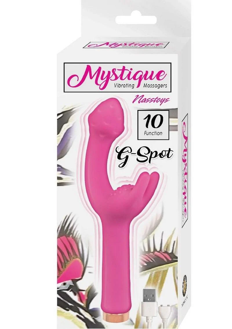 Mystique Vibrating Massagers Rechargeable Silicone G-Spot Vibrator - Image 6