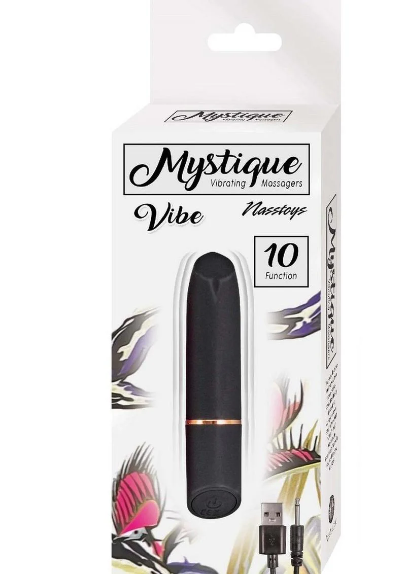 Mystique Vibrating Massagers Rechargeable Silicone Vibrator - Image 3