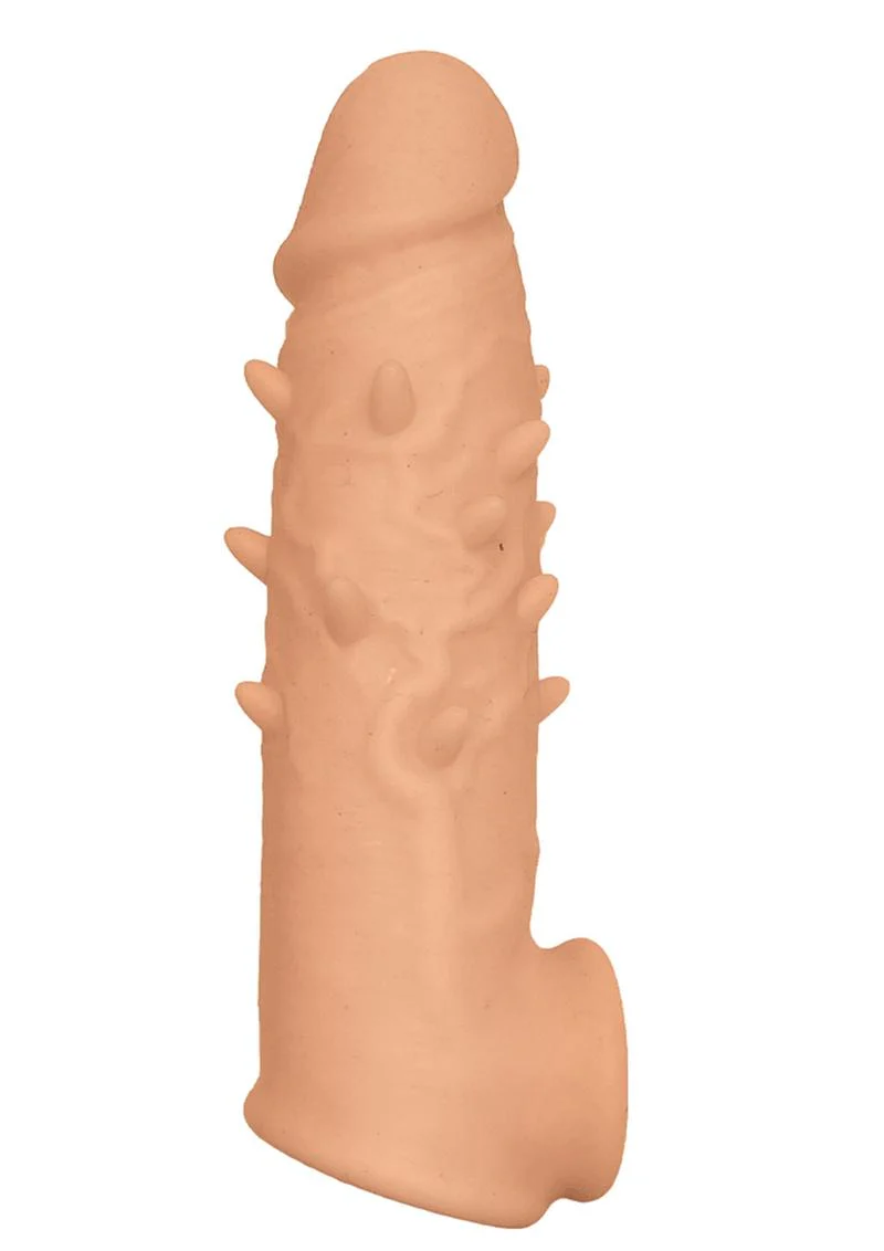 Natural Realskin Spiked Vibrating Penis Xtender - Image 2
