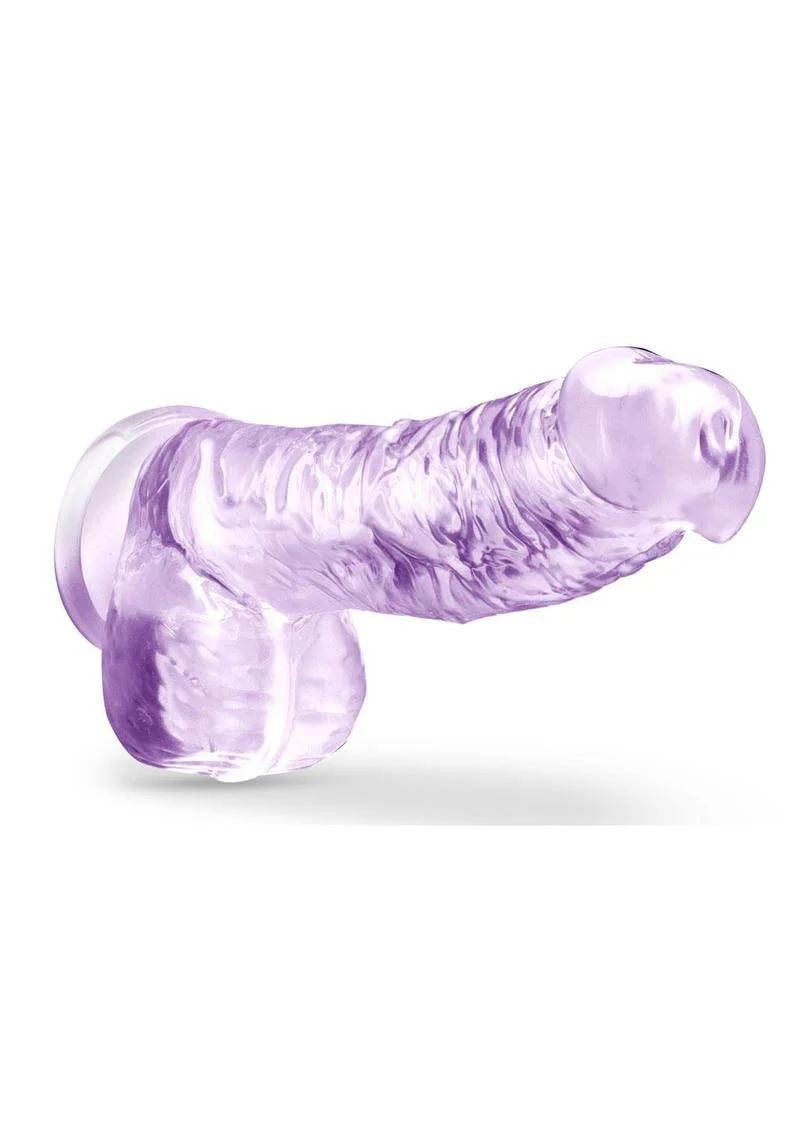 Naturally Yours Crystalline Dildo 6in - Amethyst - Image 3