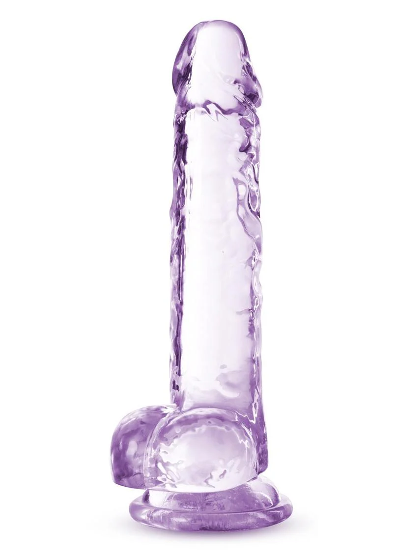 Naturally Yours Crystalline Dildo 7in - Amethyst - Image 3
