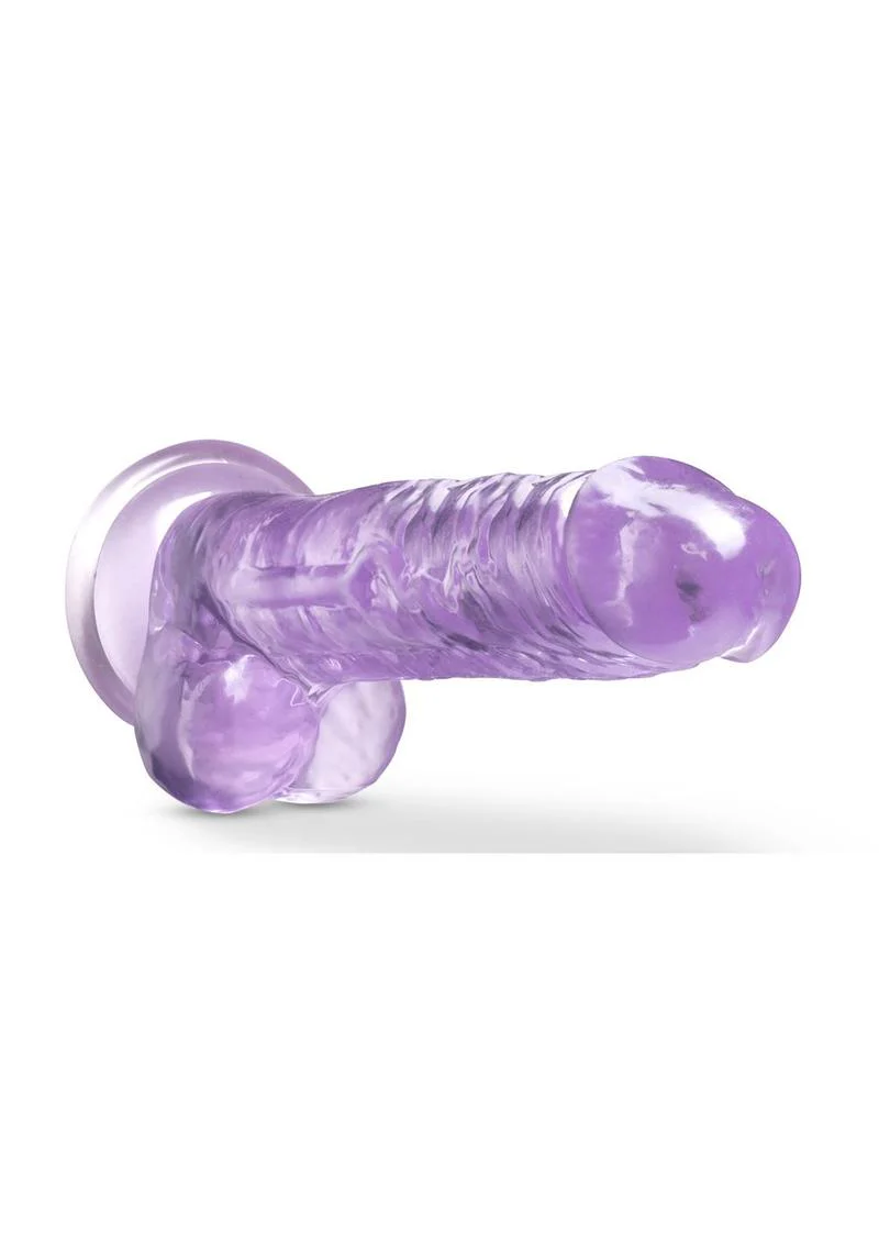 Naturally Yours Crystalline Dildo 7in - Amethyst - Image 4
