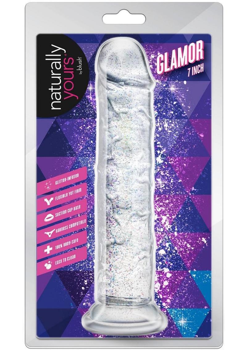 Naturally Yours Glamor Dildo 7in - Sparkling - Image 2