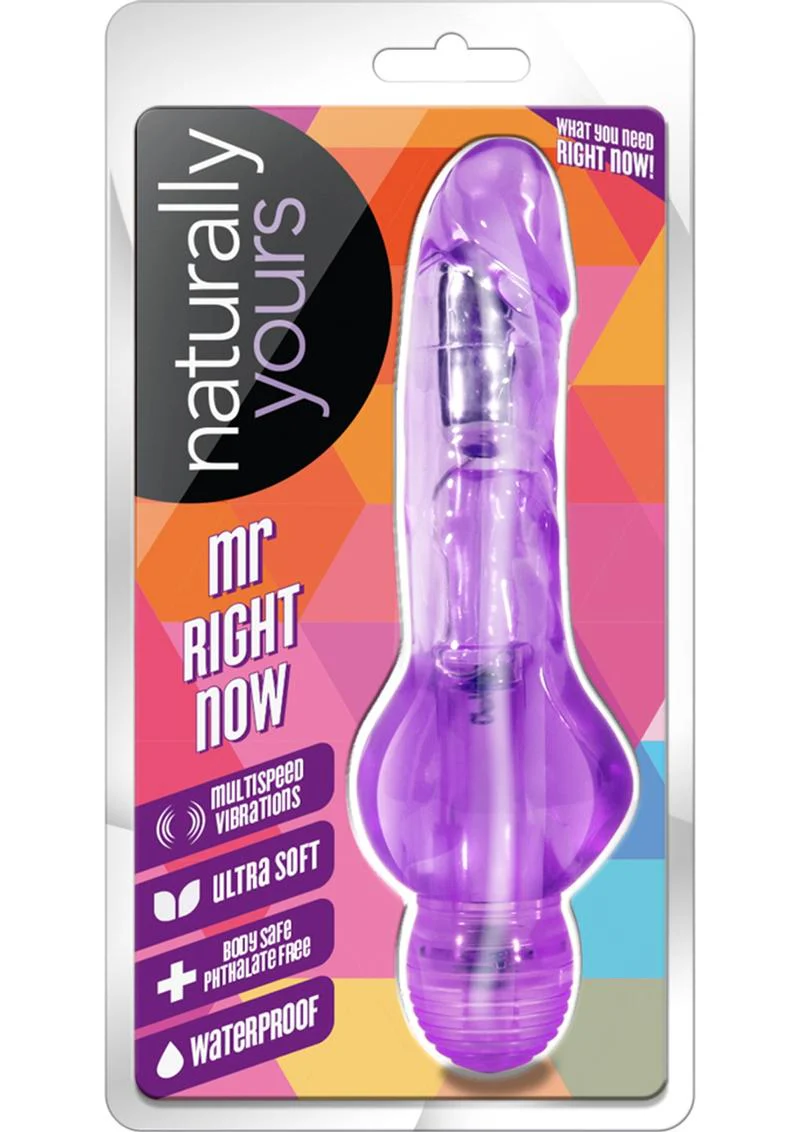 Naturally Yours Mr. Right Now Vibrating Dildo - Image 6