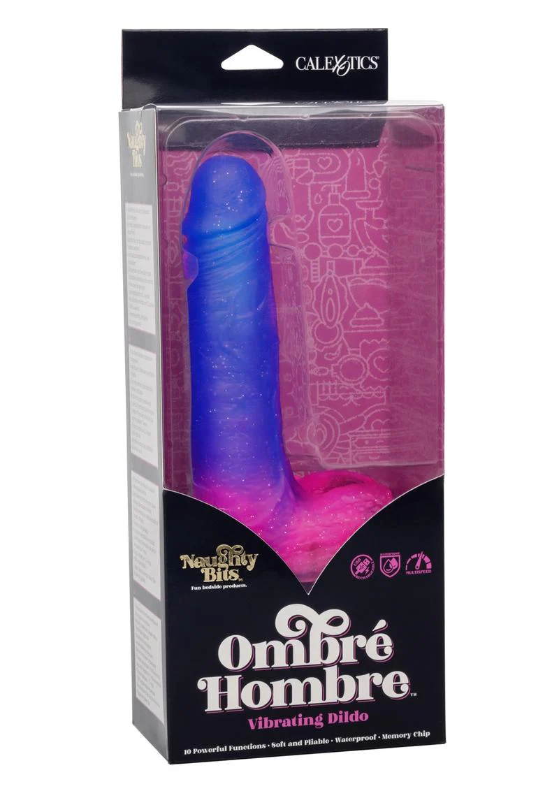 Naughty Bits Ombre Hombre Rechargeable Silicone Vibrating Dildo - Image 2