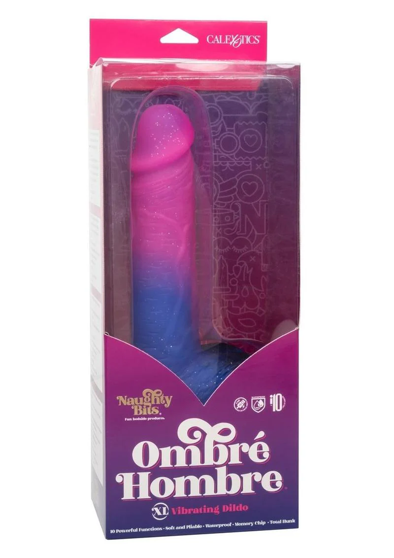 Naughty Bits Ombre Hombre XL Rechargeable Silicone Vibrating Dildo - Image 2