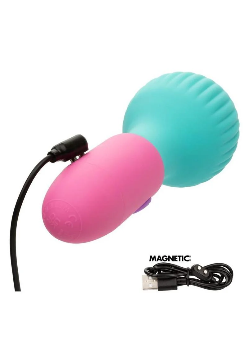 Naughty Bits to The Max Vibrating Rechargeable Silicone Wand - Image 4