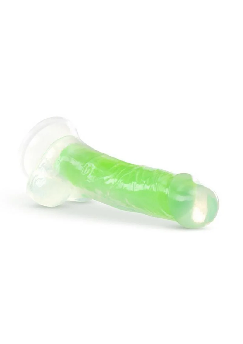 Neo Elite Glow In The Dark Dildo with Balls - Image 4