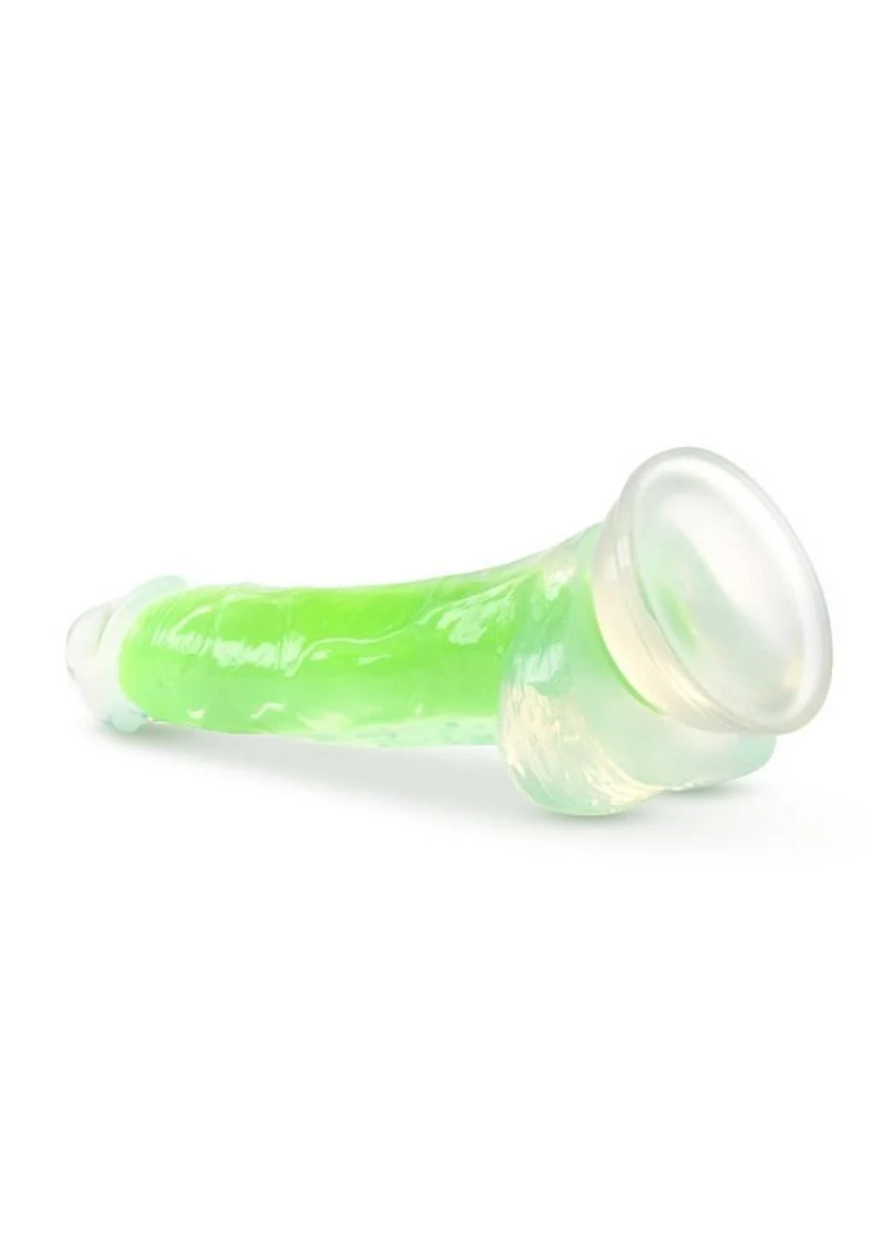 Neo Elite Glow In The Dark Dildo with Balls - Image 5
