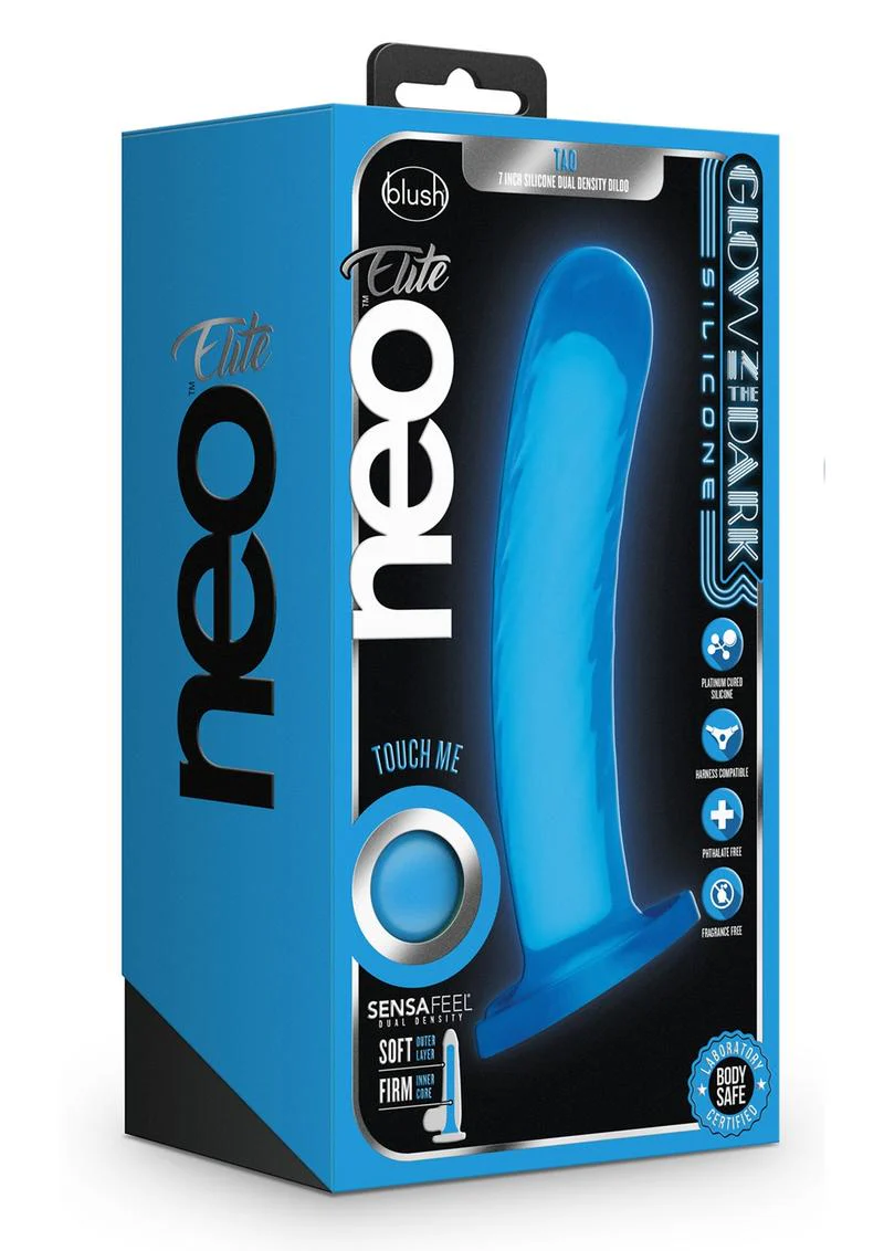 Neo Elite Glow In The Dark Tao Silicone Dual Dense Dildo - Image 2