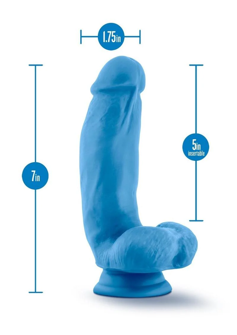 Neo Elite Silicone Dual Density Cock with Balls - Image 4