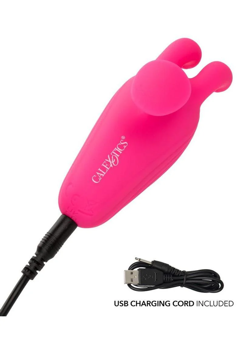 Neon Vibes Kissing Bunny Rechargeable Silicone Vibrator - Image 4