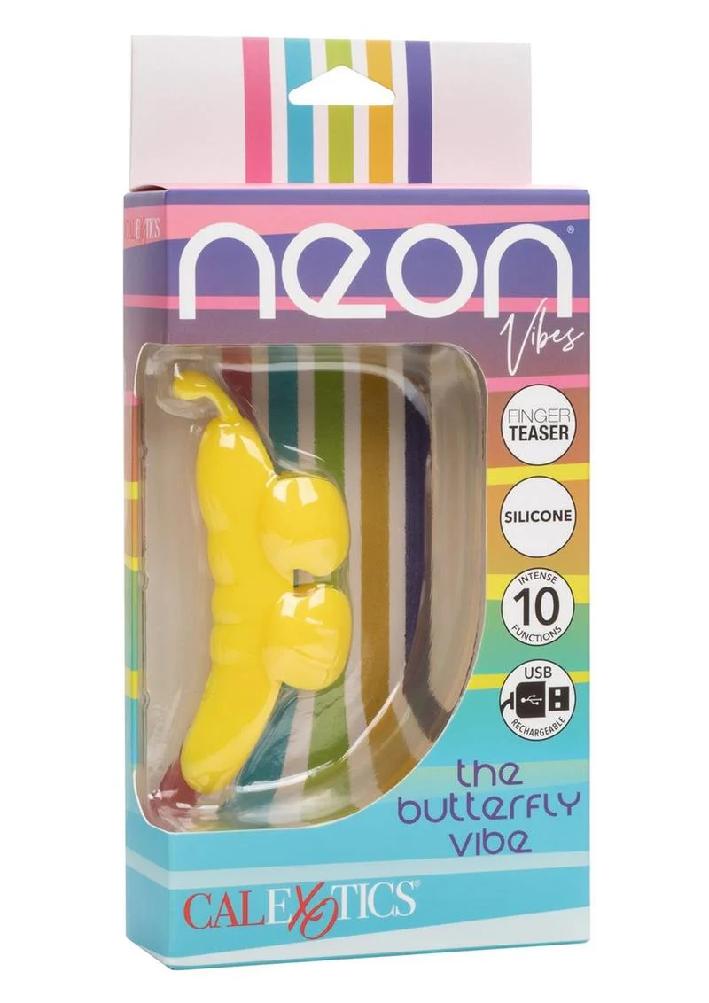 Neon Vibes The Butterfly Vibe Rechargeable Silicone Finger Teaser - Image 2