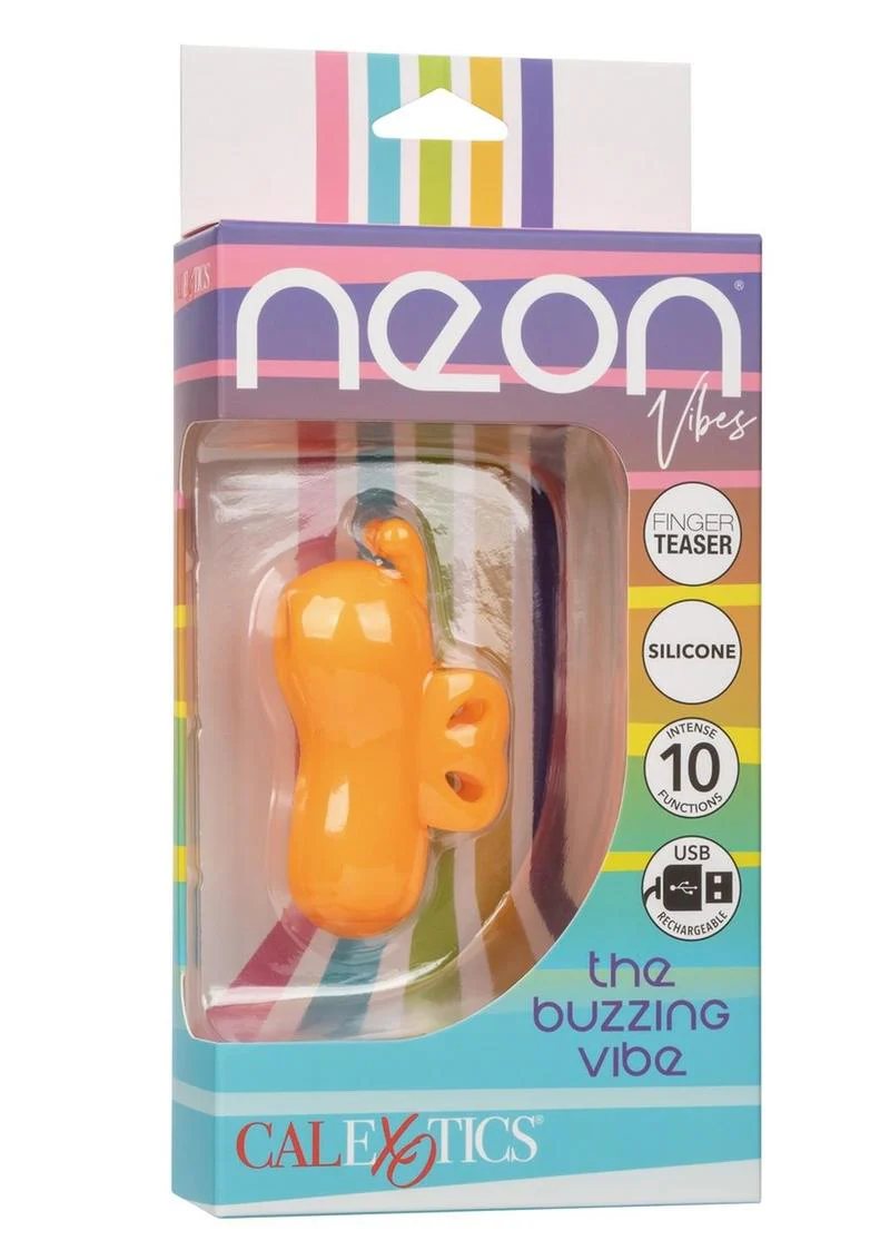 Neon Vibes The Buzzing Vibe Rechargeable Silicone Finger Vibrator - Image 2