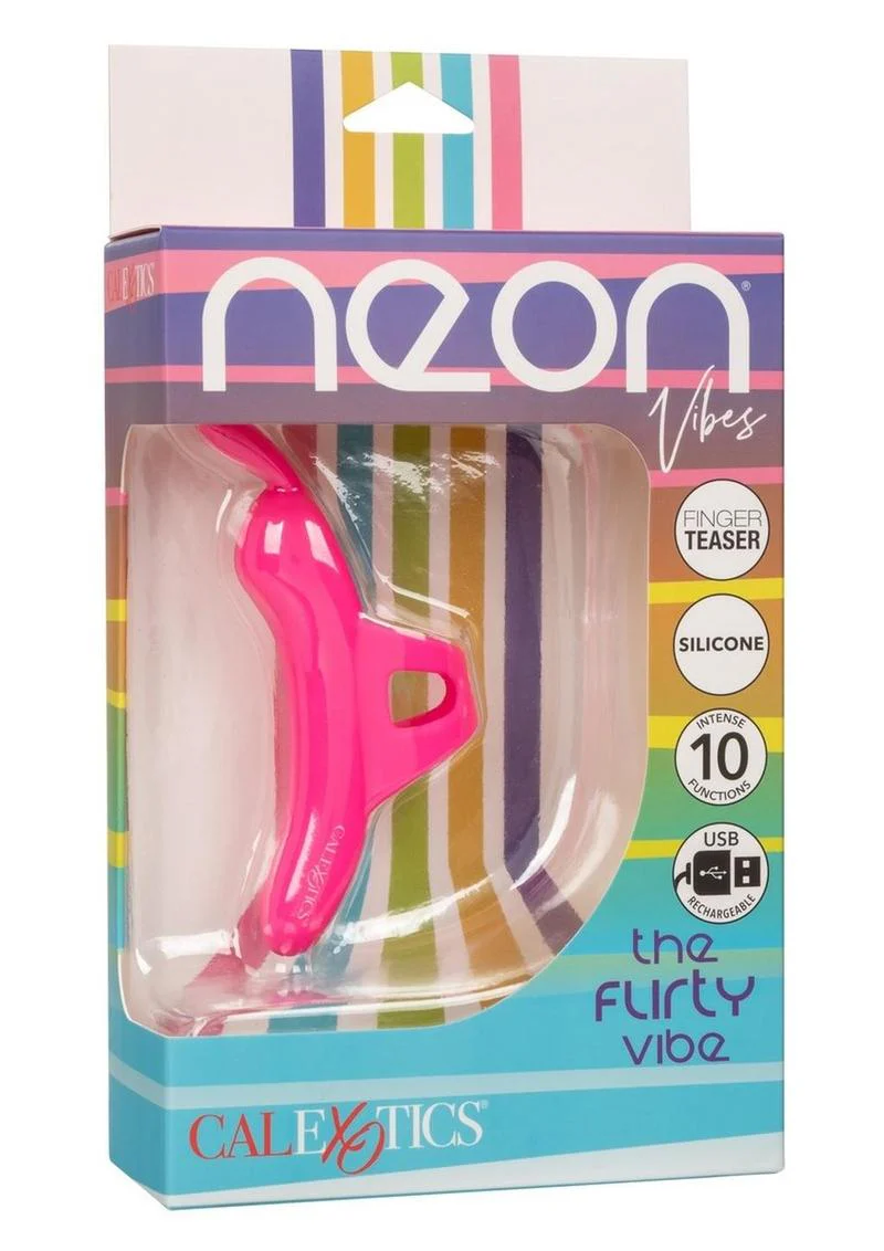 Neon Vibes The Flirty Vibe Rechargeable Silicone Finger Vibrator - Image 2