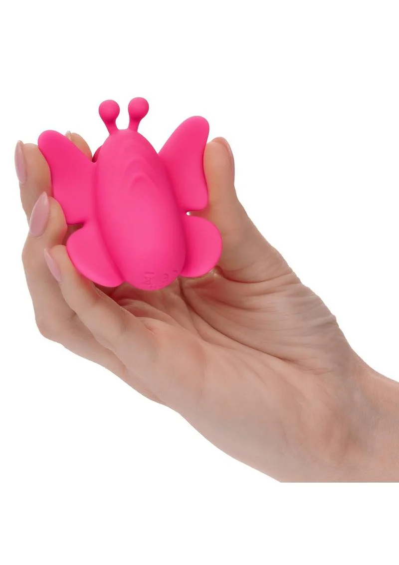 Neon Vibes The Fluffer Vibe Rechargeable Silicone Butterfly Panty Vibe - Image 4
