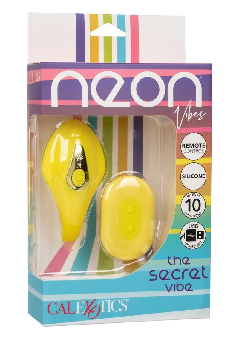 Neon Vibes The Secret Vibe Rechargeable Silicone Vibrator with Remote Control - Image 2