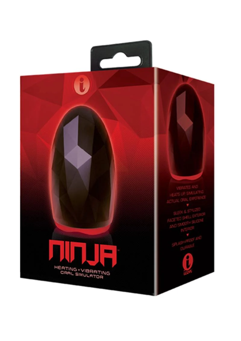 Ninja Heating Vibrating Oral Simulator Masturbator - Image 2