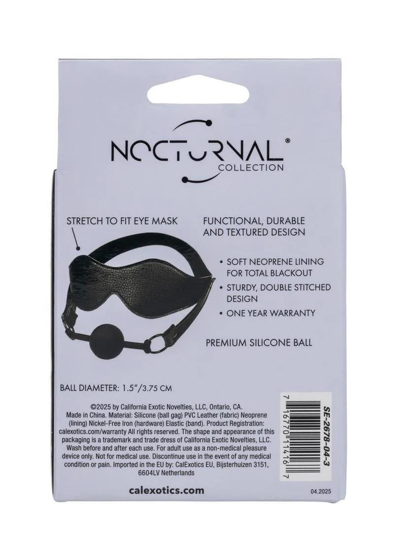 Nocturnal Collection Eye Mask and Breathable Ball Gag - Image 4