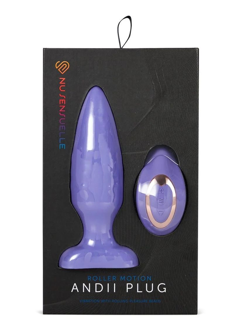 Nu Sensuelle Andii Rechargeable Silicone Plug with Roller Motion - Image 5