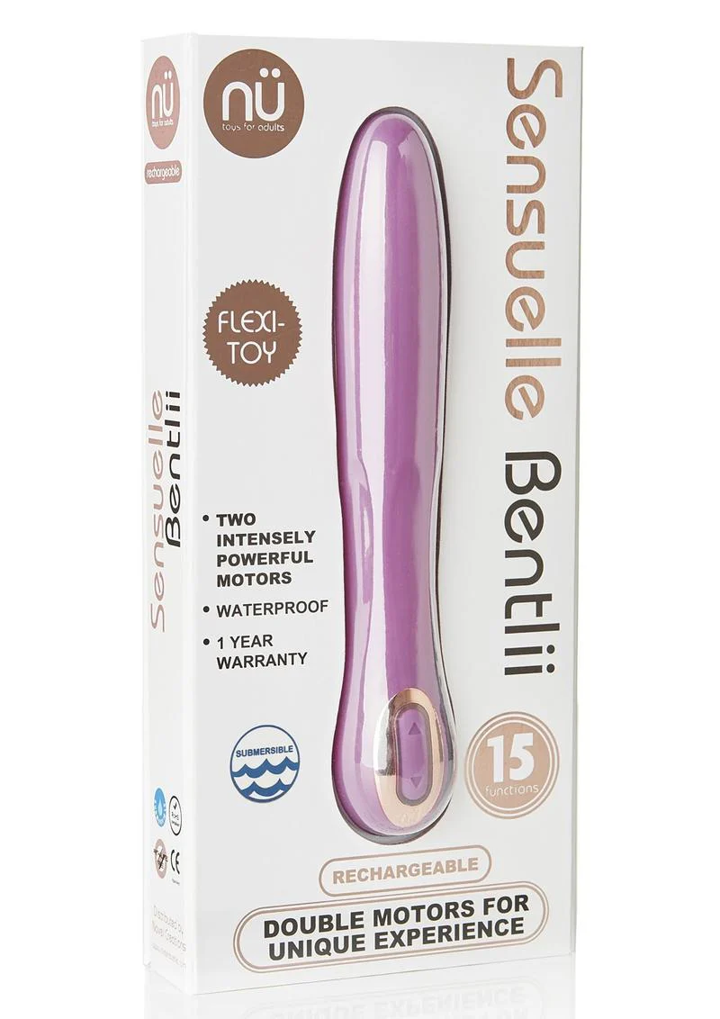 Nu Sensuelle Bentlii Rechargeable Silicone Vibrator - Orchid - Image 2