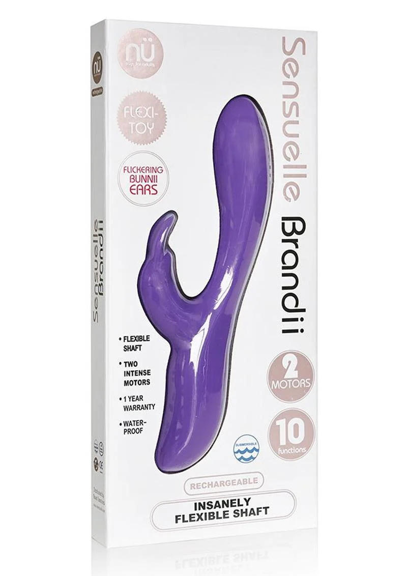 Nu Sensuelle Brandii Rechargeable Silicone G-Spot Rabbit Vibrator - Image 3