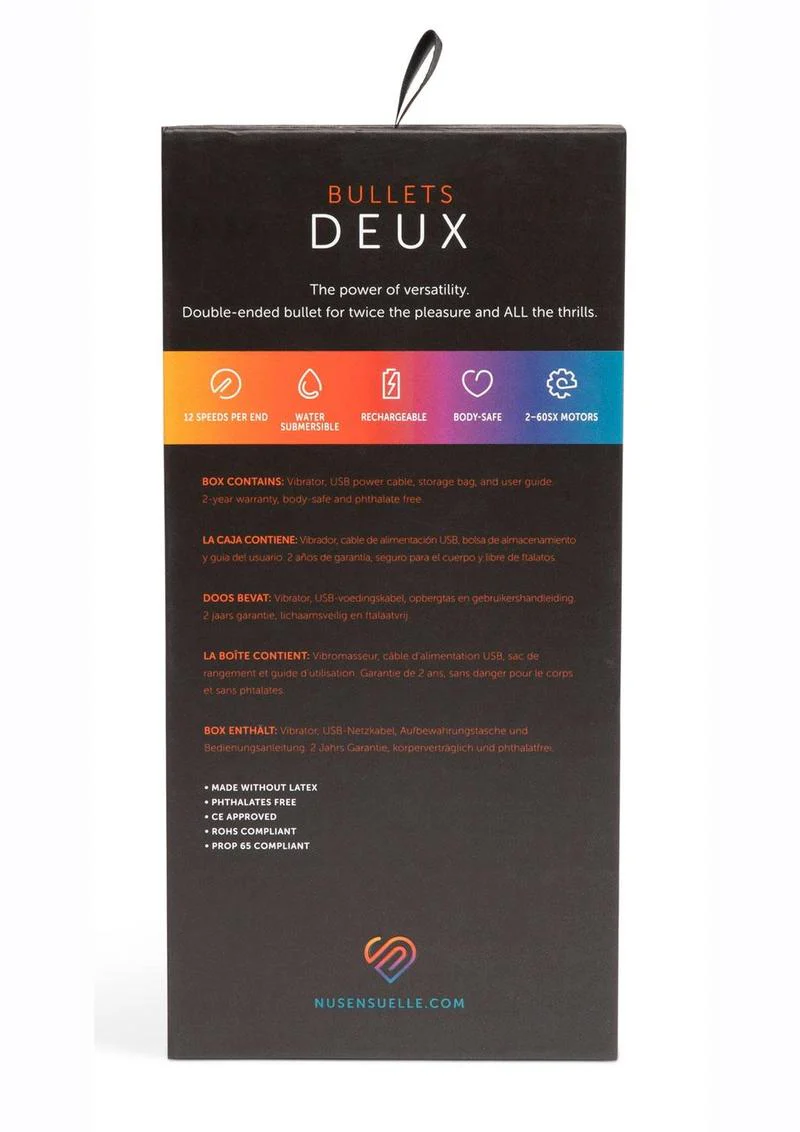 Nu Sensuelle Deux Silicone Rechargeable Bullet - Image 7