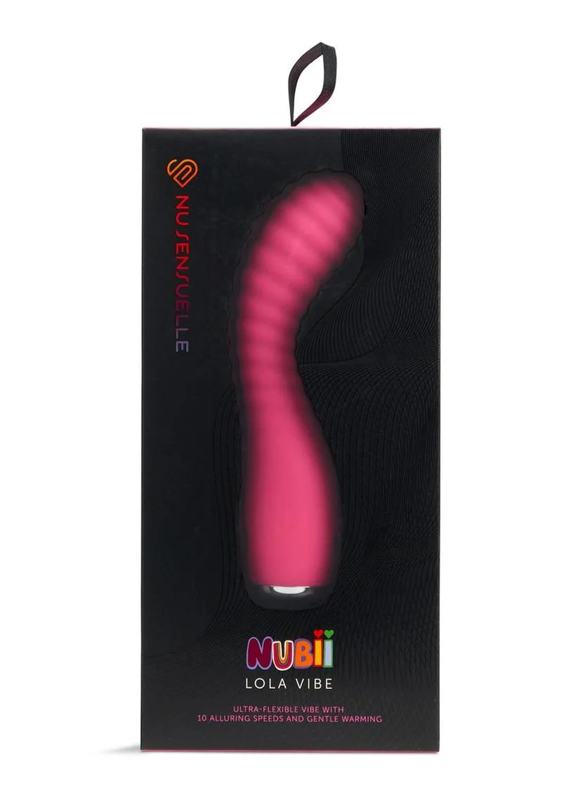 Nu Sensuelle Lola Nubii Flexibile Rechargeable Silicone Warming Vibrator - Image 6