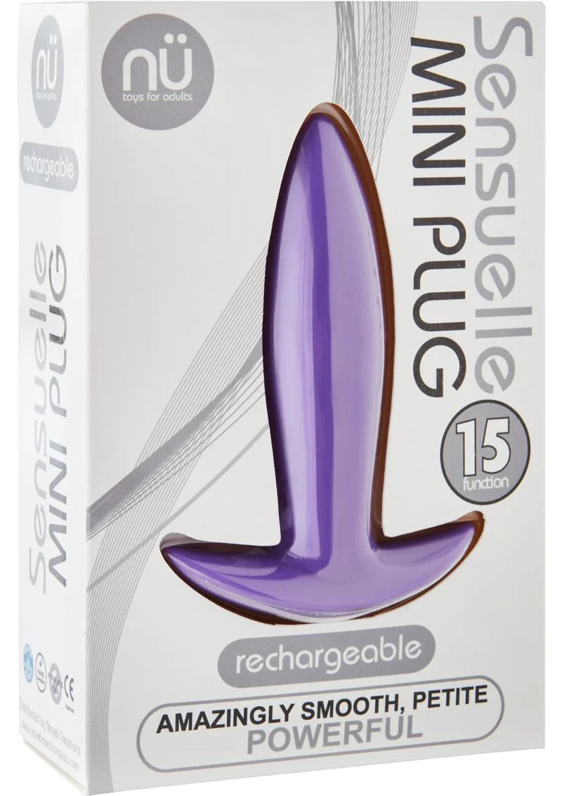 Nu Sensuelle Mini-Plug Rechargeable Silicone Vibrating Plug - Image 4