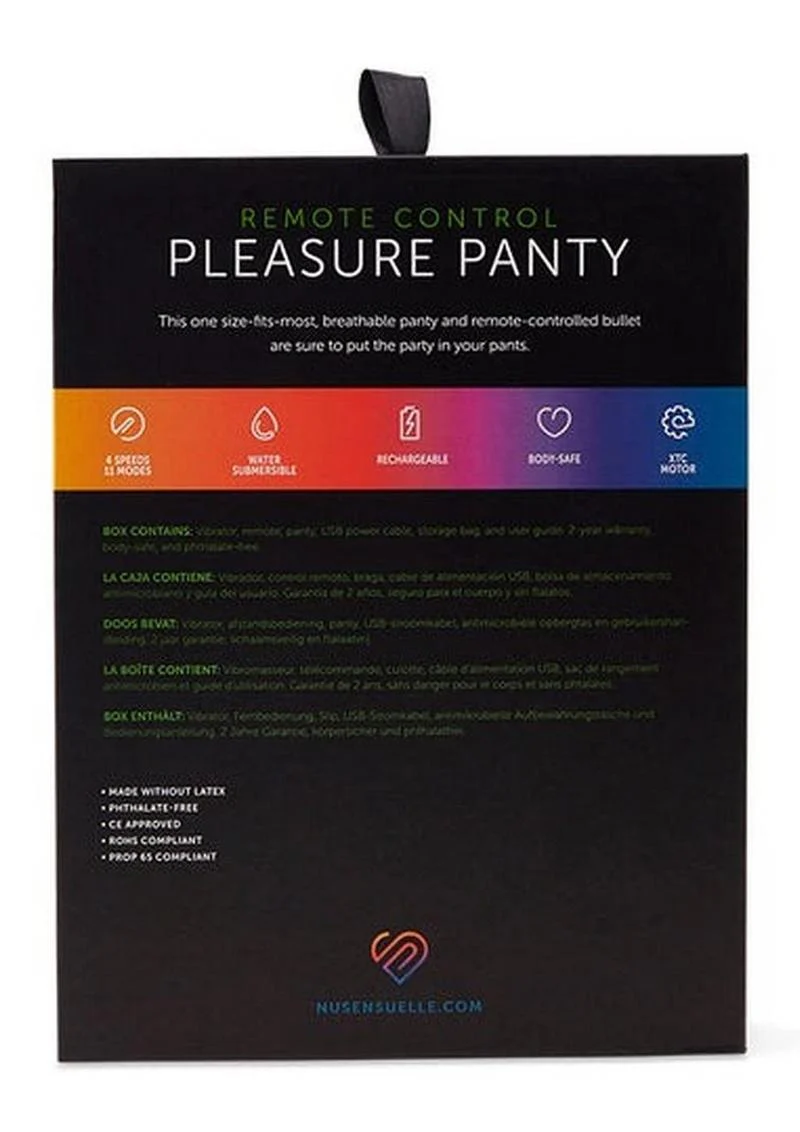 Nu Sensuelle Pleasure Panty Rechargeable Silicone Remote and Bullet Panty Vibe - Image 4