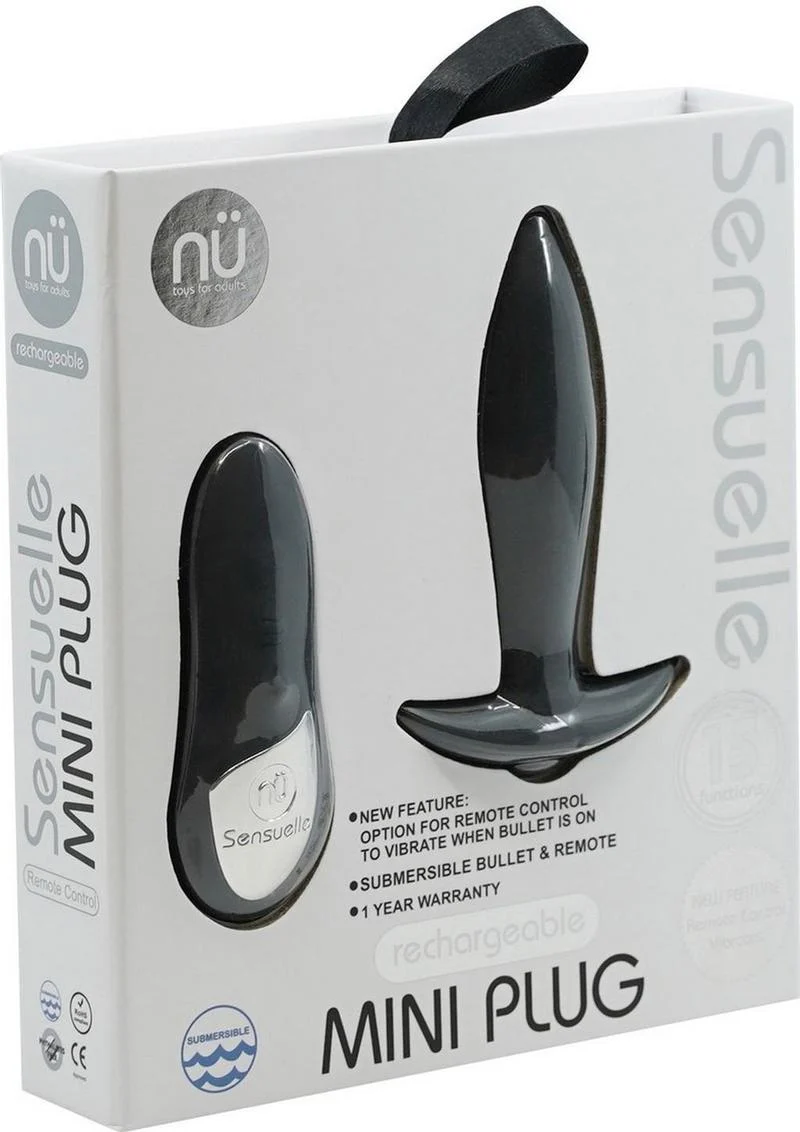 Nu Sensuelle Remote Control Mini-Plug Rechargeable Silicone Vibrating Plug - Image 3