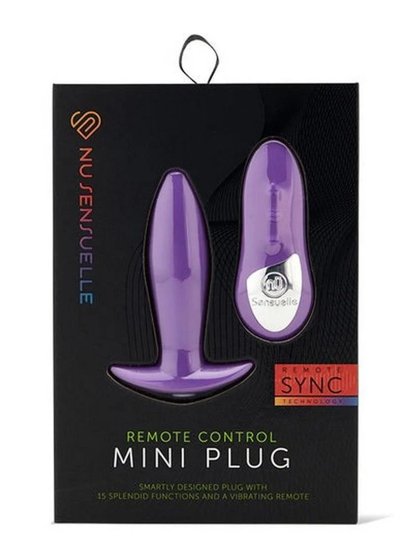Nu Sensuelle Remote Control Mini-Plug Rechargeable Silicone Vibrating Plug - Image 6