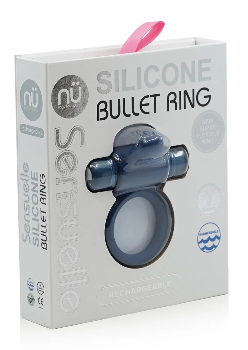 Nu Sensuelle Silicone Bullet Ring Rechargeable Vibrating Cock Ring - Image 4