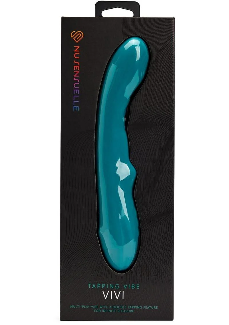 Nu Sensuelle Vivi Rechargeable Silicone Double Tapping Vibe with Clitoral Stimulation - Image 3