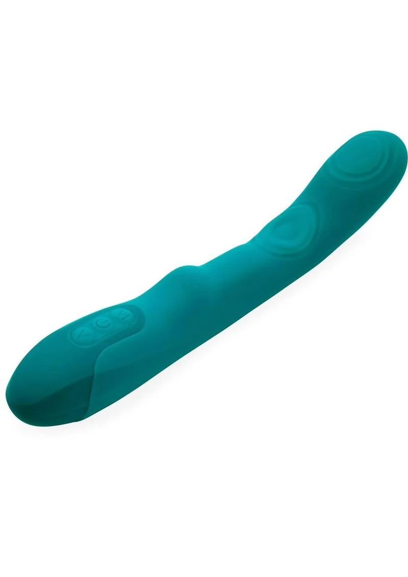 Nu Sensuelle Vivi Rechargeable Silicone Double Tapping Vibe with Clitoral Stimulation - Image 4