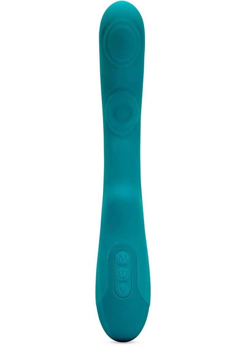 Nu Sensuelle Vivi Rechargeable Silicone Double Tapping Vibe with Clitoral Stimulation - Image 5