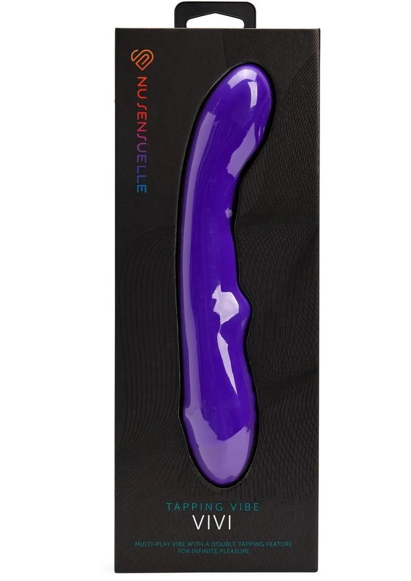 Nu Sensuelle Vivi Rechargeable Silicone Double Tapping Vibe with Clitoral Stimulation - Image 6